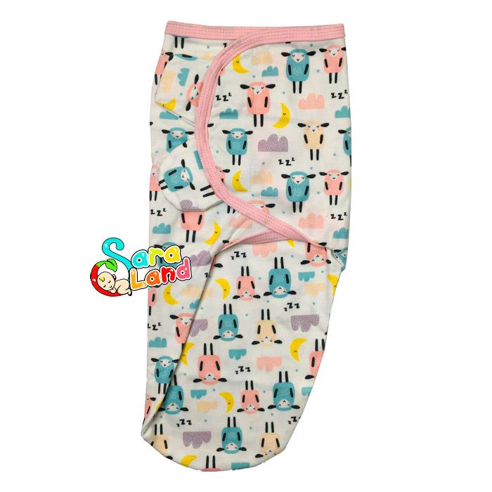 قنداق چسبی نوزاد سامر Summer طرح گوسفند